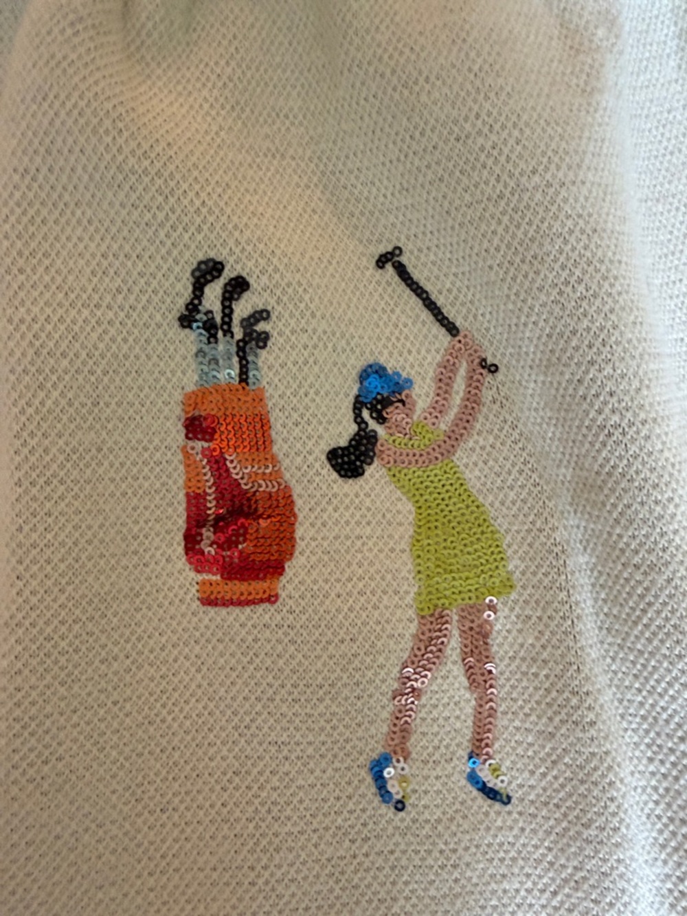 Knit Golf themed mini skirt - Picture 3 of 9